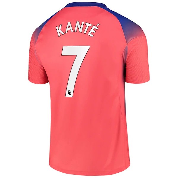 Camiseta Chelsea NO.7 Kante Tercera Equipación 2020-2021 Naranja